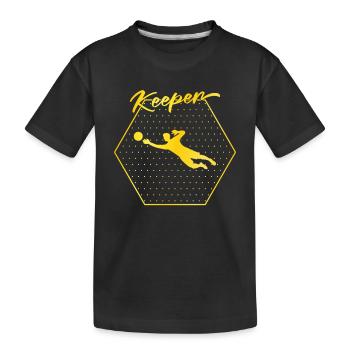 Gardien de but - T-shirt bio Premium Enfant - noir - Devant