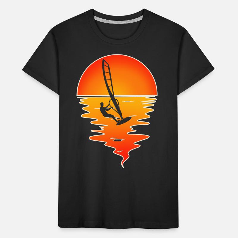 Windsurfen Windsurfer Windsurf Kinder Premium Bio T-Shirt
