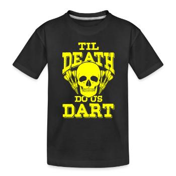 jeu de fléchettes - T-shirt bio Premium Enfant - noir - Devant