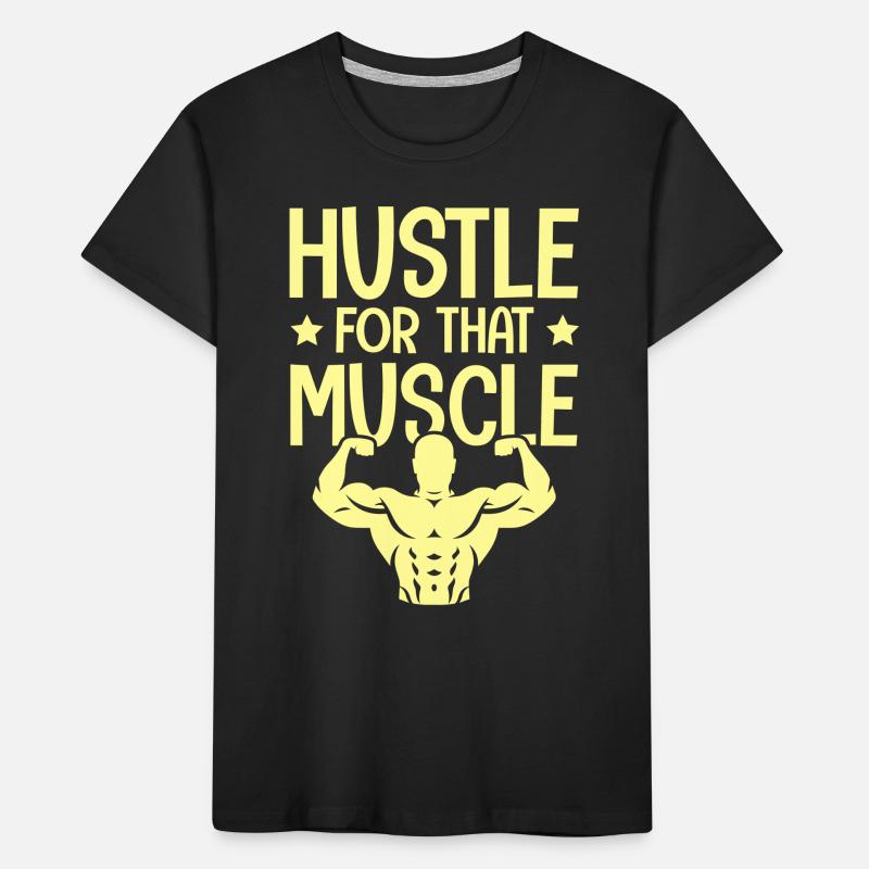muscles hustle Kids' Premium Organic T-Shirt