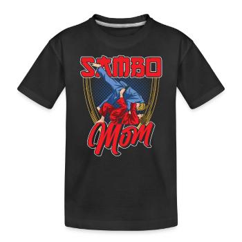 Sambo Mother Martial Arts Martial Arts Training - Kids' Premium Organic T-Shirt - black - Front