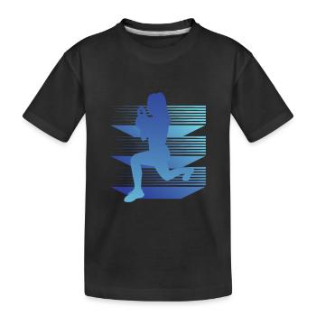 Geometrie HIIT - Kinder Premium Bio T-Shirt - Schwarz - Vorne
