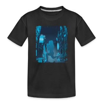 Asiatische Stadt HIIT - Kinder Premium Bio T-Shirt - Schwarz - Vorne