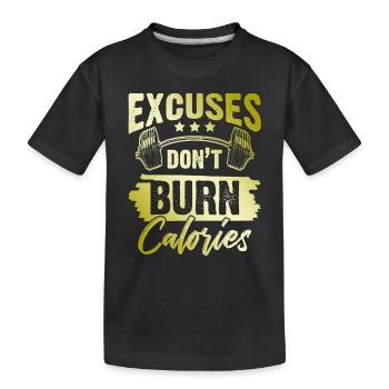 aller avec la foi - T-shirt bio Premium Enfant - noir - Devant