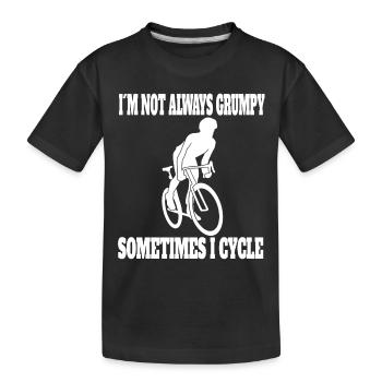 Mountain Bike Cycling Bicycle Tour Cycling - Kids' Premium Organic T-Shirt - black - Front