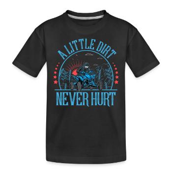 Quad ATV Offroad Quadfahrer - Kinder Premium Bio T-Shirt - Schwarz - Vorne