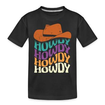 Hello hippie style - Kids' Premium Organic T-Shirt - black - Front