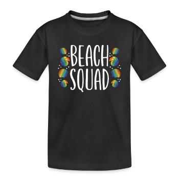 Troupe de plage - T-shirt bio Premium Enfant - noir - Devant