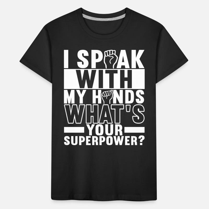Deaf Deaf-mute Deaf Kids' Premium Organic T-Shirt