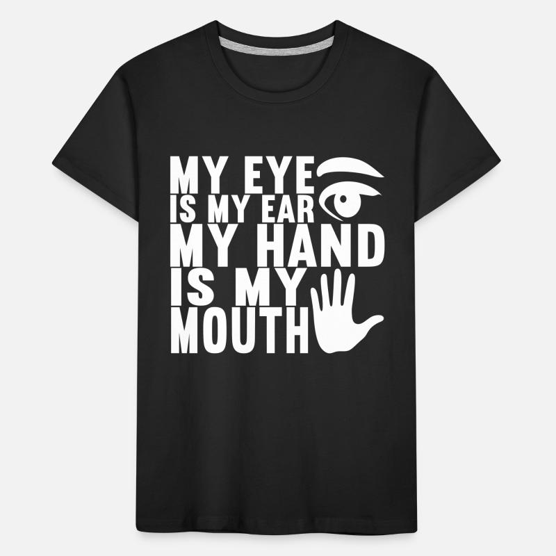 Deaf Deaf-mute Deaf Kids' Premium Organic T-Shirt