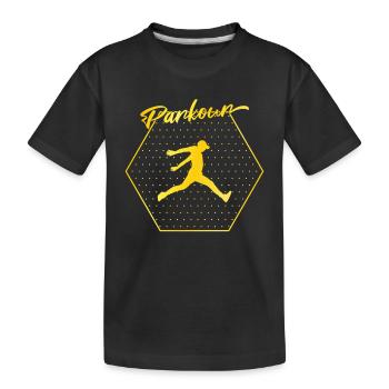 Parkour - Kids' Premium Organic T-Shirt - black - Front