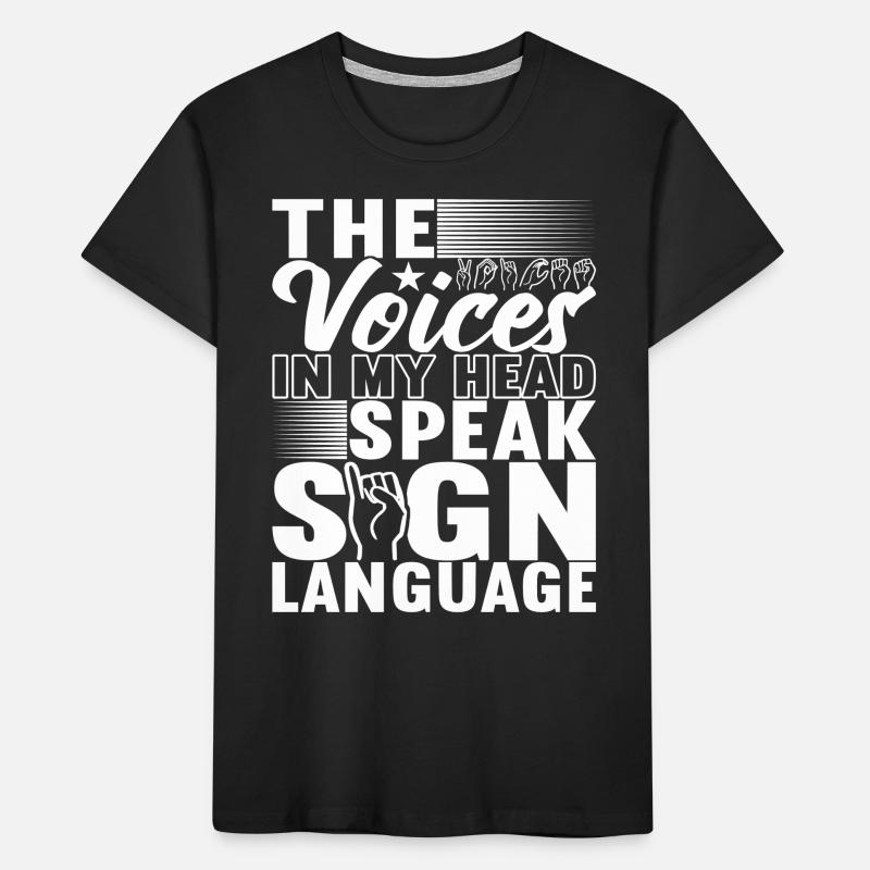 Deaf Deaf-mute Deaf Kids' Premium Organic T-Shirt