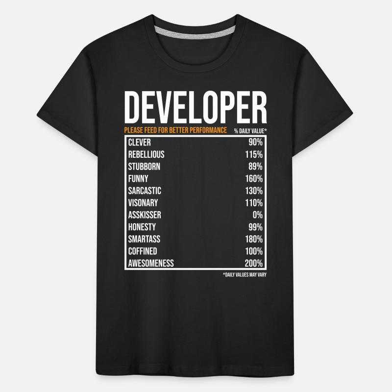 Entwickler Softwareentwickler Informatiker Coder Kinder Premium Bio T-Shirt