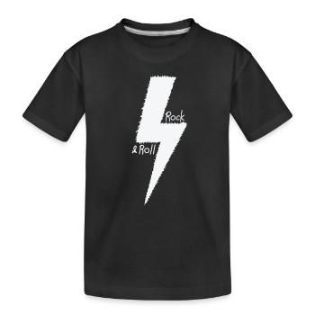 Rock 'n' Roll Guitar Genre Music Style - Kids' Premium Organic T-Shirt - black - Front