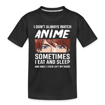Anime - Kids' Premium Organic T-Shirt - black - Front