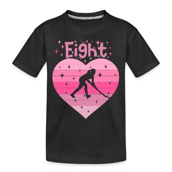 Hockeyspielerin 8. Geburtstag - Kinder Premium Bio T-Shirt - Schwarz - Vorne