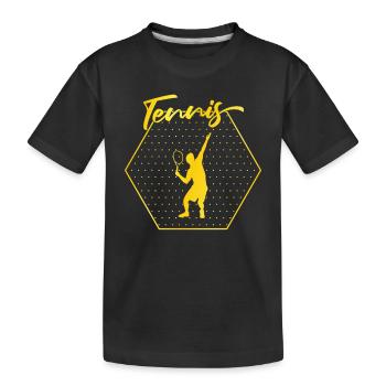 Tennis - T-shirt bio Premium Enfant - noir - Devant