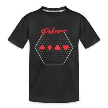 Poker - T-shirt bio Premium Enfant - noir - Devant