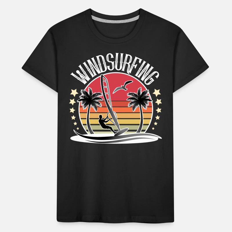 Windsurfen Windsurfer Windsurf Kinder Premium Bio T-Shirt