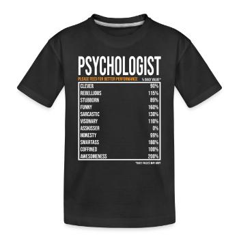 Psychologe tageswerte Lustiger Psychologe - T-shirt bio Premium Enfant - noir - Devant