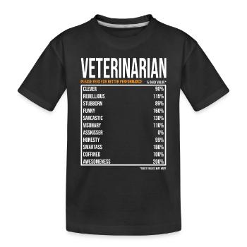 Vétérinaire Vétérinaire Cadeau - T-shirt bio Premium Enfant - noir - Devant