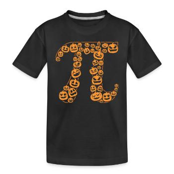 Pi symbole horde de monstres citrouilles - T-shirt bio Premium Enfant - noir - Devant