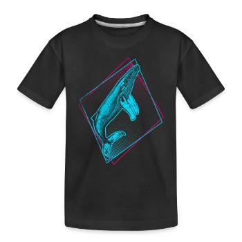 Baleine à bosse - T-shirt bio Premium Enfant - noir - Devant