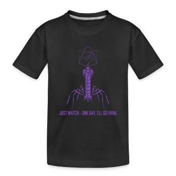 Microbiology Virus Biology Virology Viral - Kinder Premium Bio T-Shirt - Schwarz - Vorne
