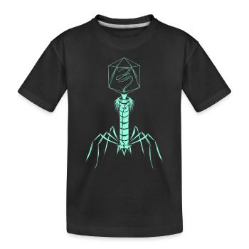 Microbiology Virus - Kinder Premium Bio T-Shirt - Schwarz - Vorne