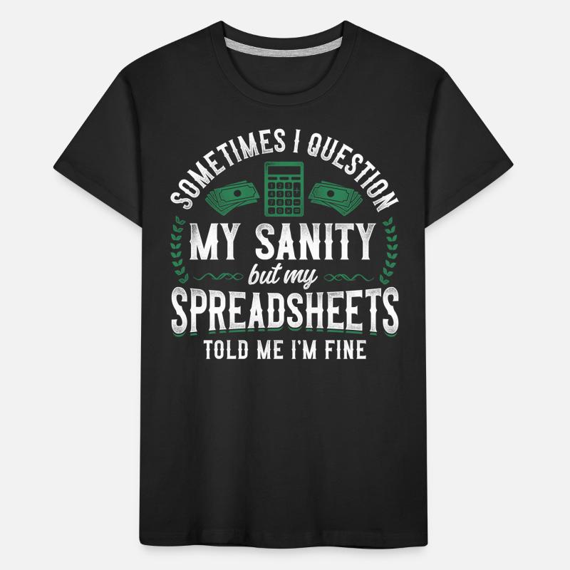 Comptable Comptable Comptable Comptabilité T-shirt bio Premium Enfant