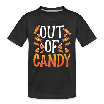 Pas de bonbons sucrés - T-shirt bio Premium Enfant - noir - Devant