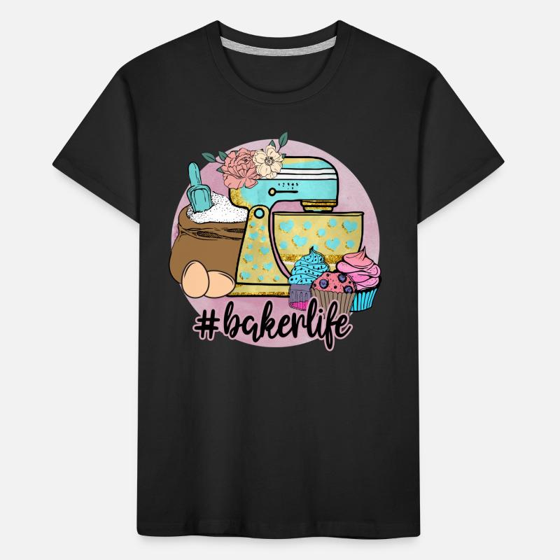 Baking Baker Baker Bakery Confectionery Cake Kids' Premium Organic T-Shirt