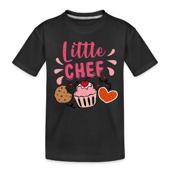 Boulangerie Baker Boulangerie Boulangerie Gâteau de confiserie - T-shirt bio Premium Enfant - noir - Devant