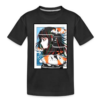 Anime Girl Otaku Fan Japanische Kultur Manga Girl - Kinder Premium Bio T-Shirt - Schwarz - Vorne