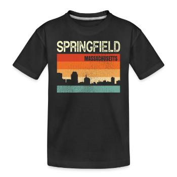 Springfeld - T-shirt bio Premium Enfant - noir - Devant