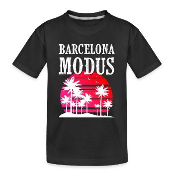 Mode Barcelone - T-shirt bio Premium Enfant - noir - Devant