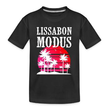 Mode Lisbonne - T-shirt bio Premium Enfant - noir - Devant