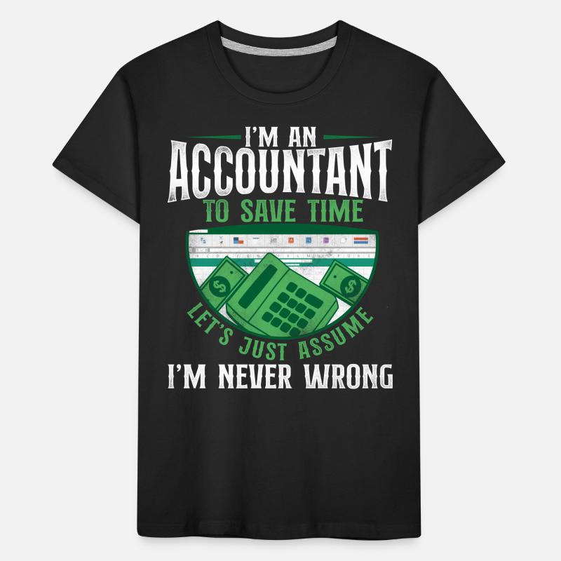 Comptable Comptable Comptable Comptabilité T-shirt bio Premium Enfant