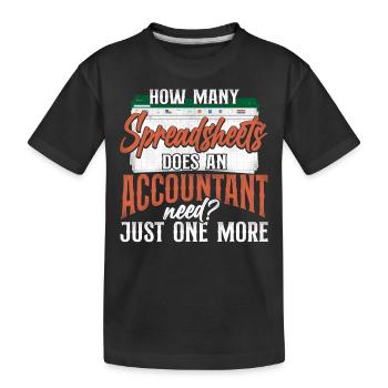 Comptable Comptable Comptable Comptabilité - T-shirt bio Premium Enfant - noir - Devant