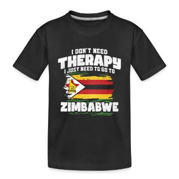 Zimbabwe - T-shirt bio Premium Enfant - noir - Devant