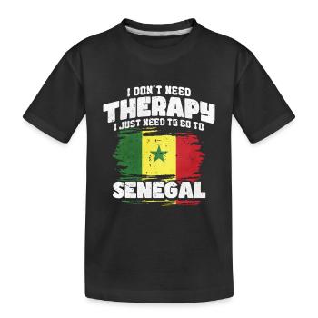 Sénégal - T-shirt bio Premium Enfant - noir - Devant