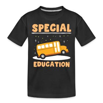 Sonderpädagogik Beruf Lehrer Sonderpädagoge - Kinder Premium Bio T-Shirt - Schwarz - Vorne