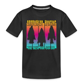 Arrowhead Hunting - Kids' Premium Organic T-Shirt - black - Front