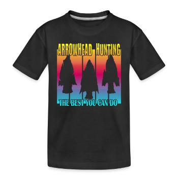 Arrowhead Hunting - Kids' Premium Organic T-Shirt - black - Front