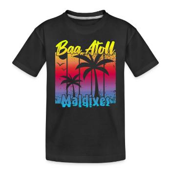 Baa Atoll Maldives - T-shirt bio Premium Enfant - noir - Devant