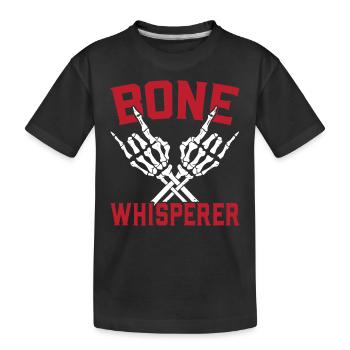 Bone Whisperer Anthropology Anthropologist Fossil - Kids' Premium Organic T-Shirt - black - Front