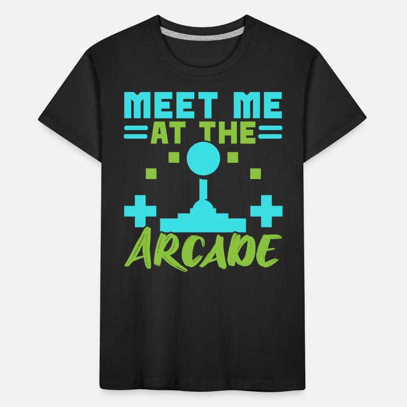 Rencontrez-moi dans le jeu vidéo d’arcade Spie T-shirt bio Premium Enfant
