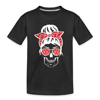 Old school kerst sake - Kinderen premium biologisch T-shirt - zwart - Voor