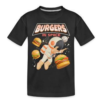 Hamburger lustiger Spruch Burger-Hamburger - T-shirt bio Premium Enfant - noir - Devant