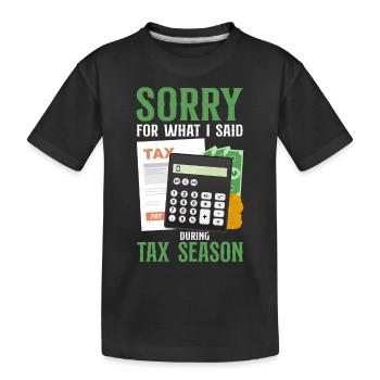 Comptable Comptable Comptable Comptabilité - T-shirt bio Premium Enfant - noir - Devant